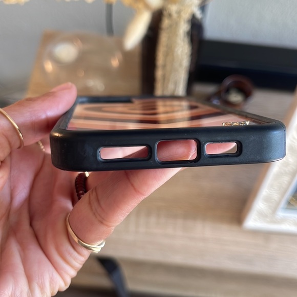 Brown hearts latte wildflower phone case iPhone 12 Pro Max - Picture 8 of 10